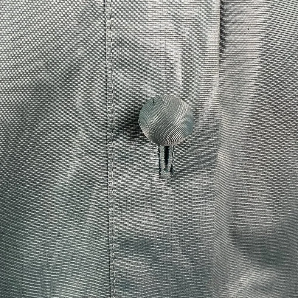 Tory Burch Long Sleeve‎ Button-up Light Blue Shirt Size 10 Shimmers Iridescent